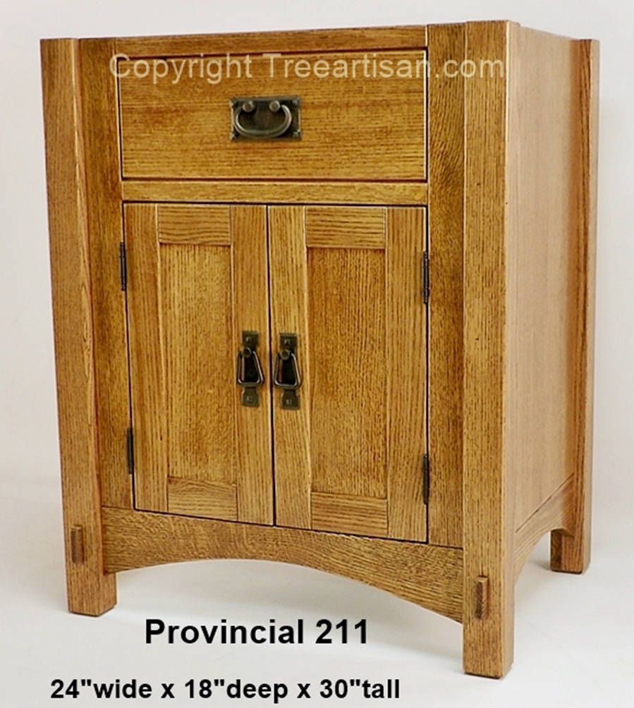 Sink Cabinet Bathroom Vanity Craftsman Mission Quarter Sawn Oak